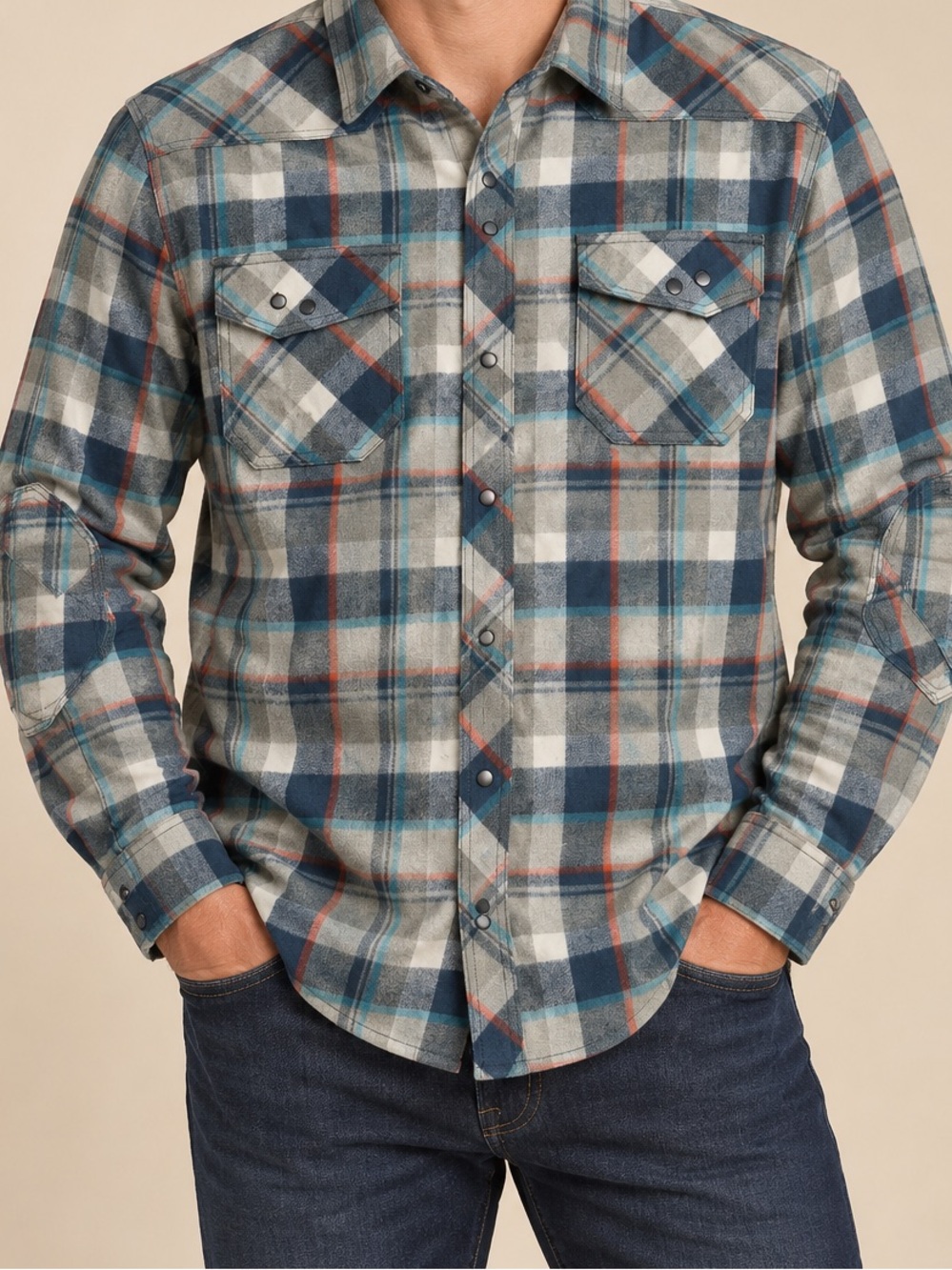 L.L. Bean Men’s Katahdin Performance Plaid Flannel Shirt Large Wool Blend NWT